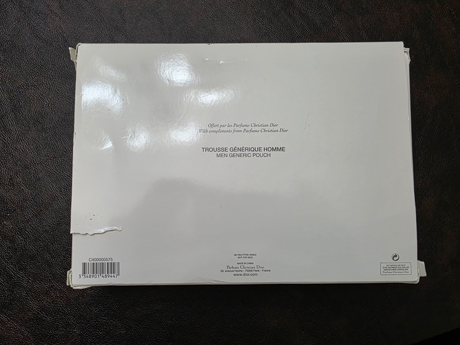 Mens Black Generic Christian Dior Pouch