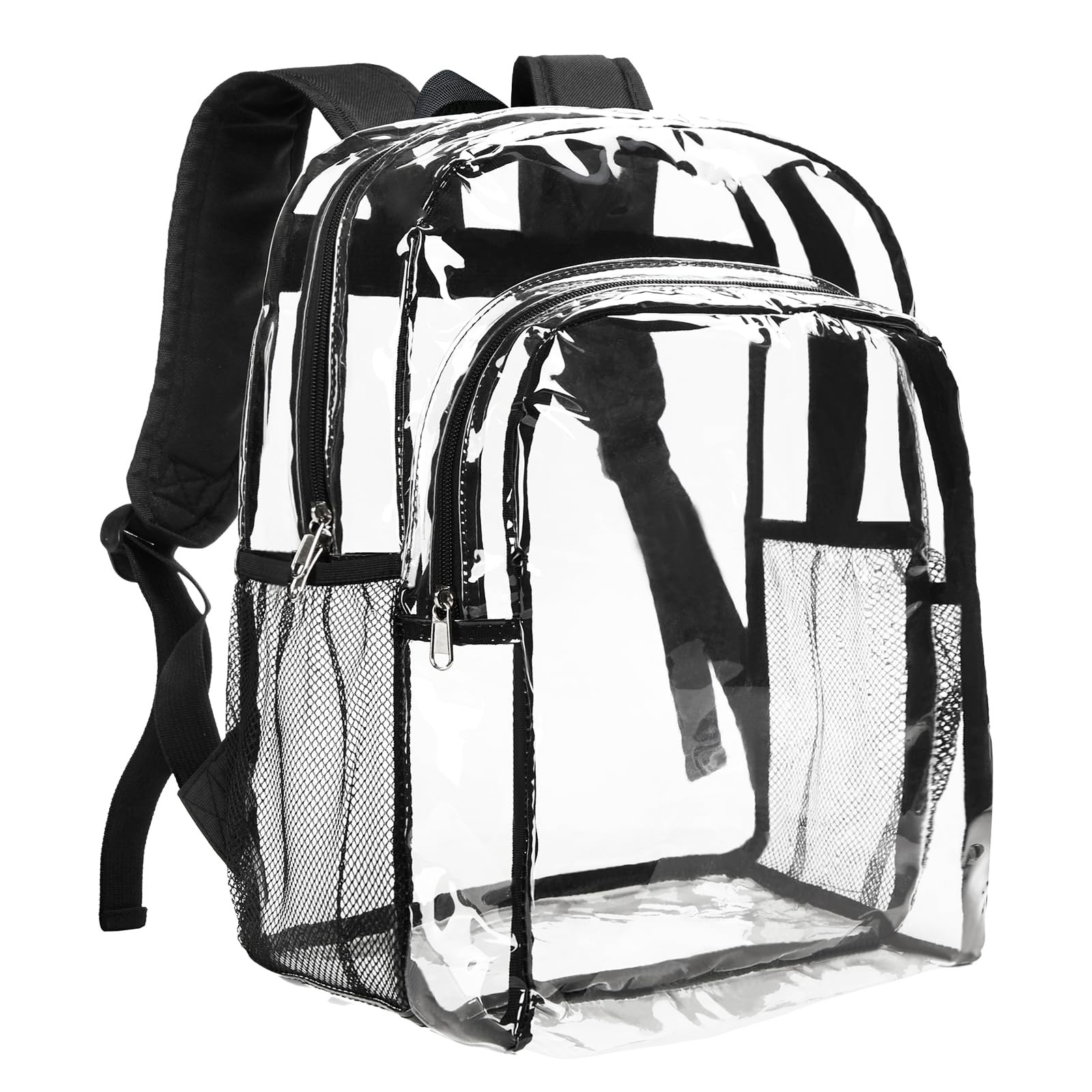 Clear Backpack Heavy Duty Transparent School Bookbag Girls Boys Large Bag 1 PCS