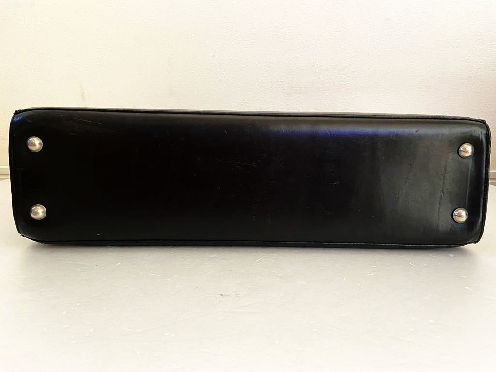 Bill Amberg ROCKET BAG Black Genuine Leather Business Bag Briefcase