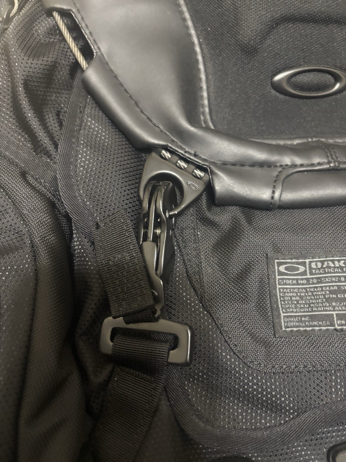 Oakley Tactical Field Gear Backpack Black Hard Shell Laptop Travel Bag Rare