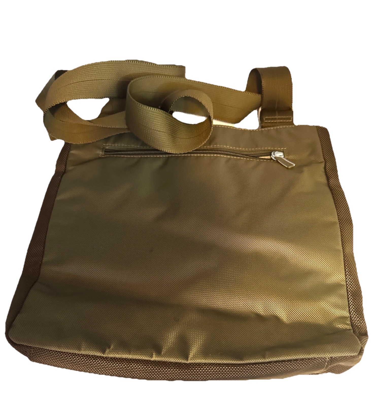 Tumi T-Tech Essential Gear Messenger Bag Brown Adj Strap Organizer