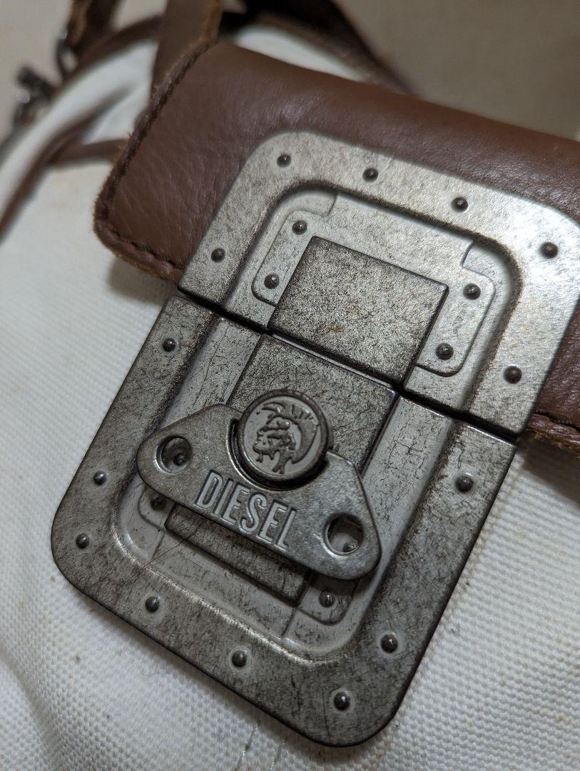Diesel Men Canvas Fabric Vintage Processing Braveman Plate Logo Luxury Stylish