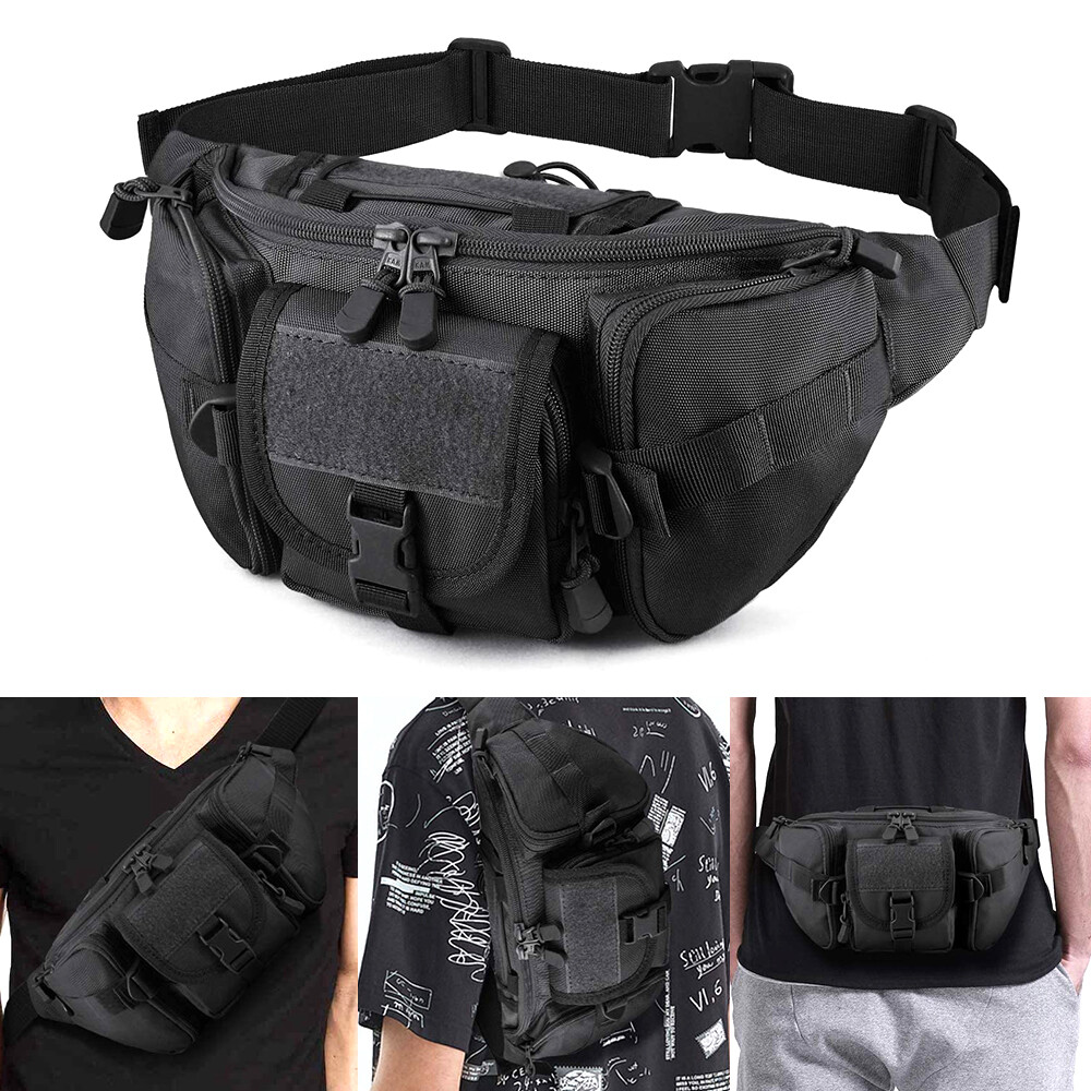 Tactical Carry Concealed Gun Holster Bag Fanny Pack Holster Pistol for Hiking
