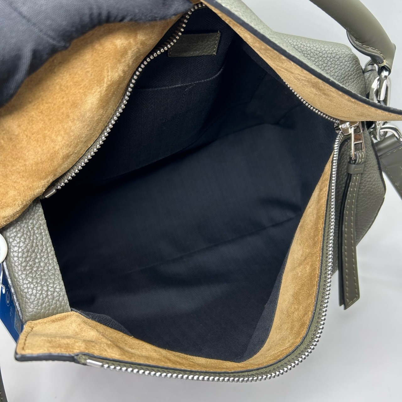 Loewe Pre-Owned Authentic Puzzle Crossbody Handle Bag Leather 35x24x15cm