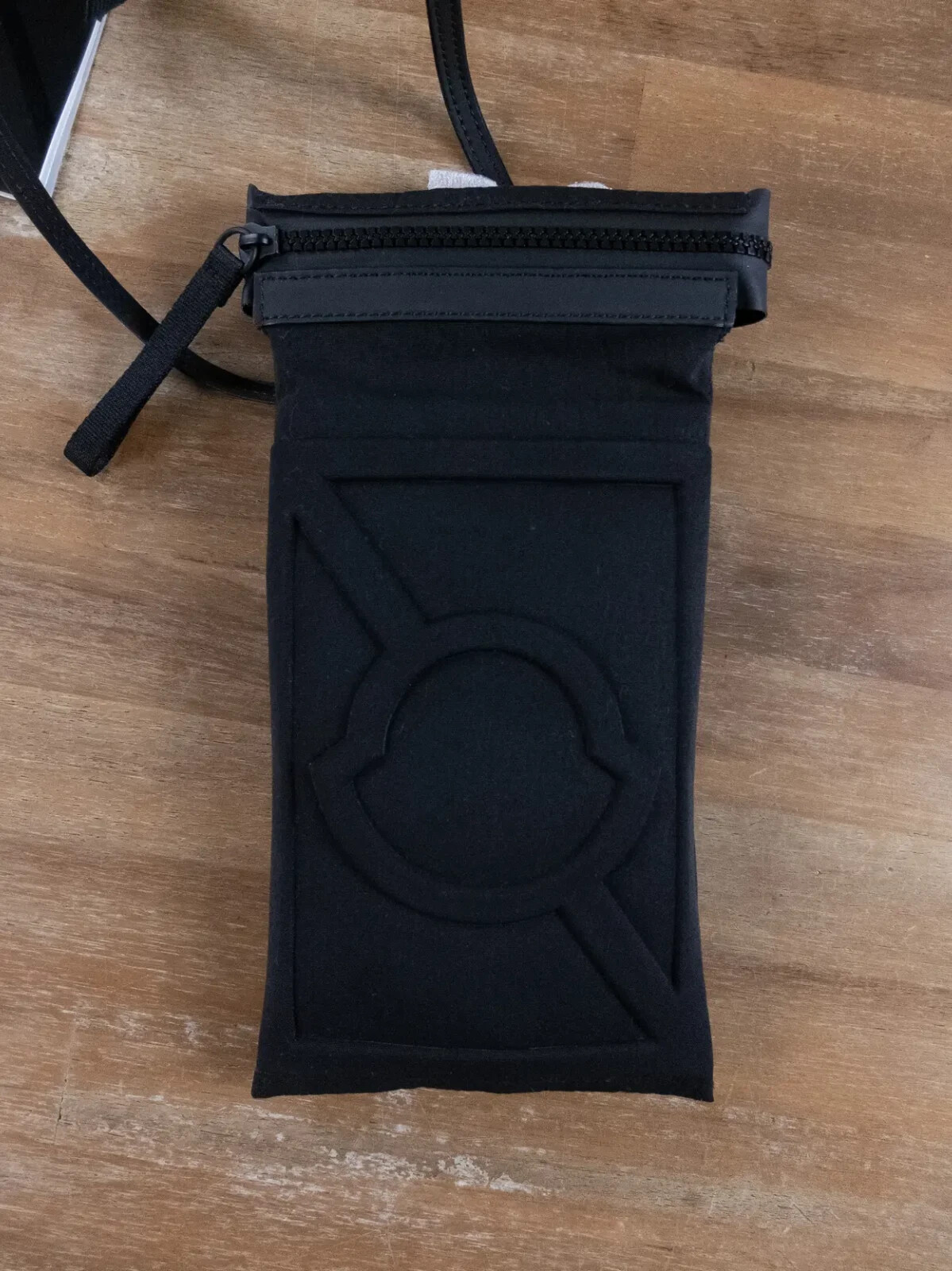 (NO CUSTOMS TAX) MONCLER Genius 5 Craig Green black nylon neck bag logo quilting