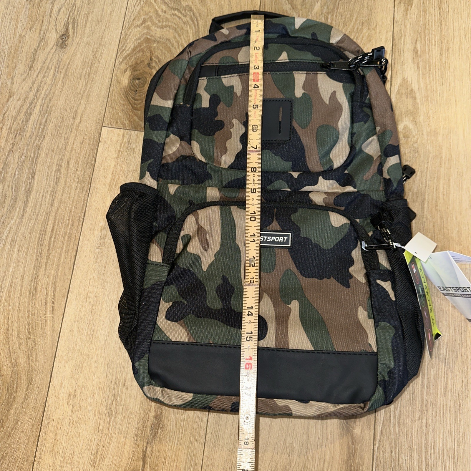 Eastsport Unisex Eclipse 19″ Core Backpack, Army Camo School Travel NEW