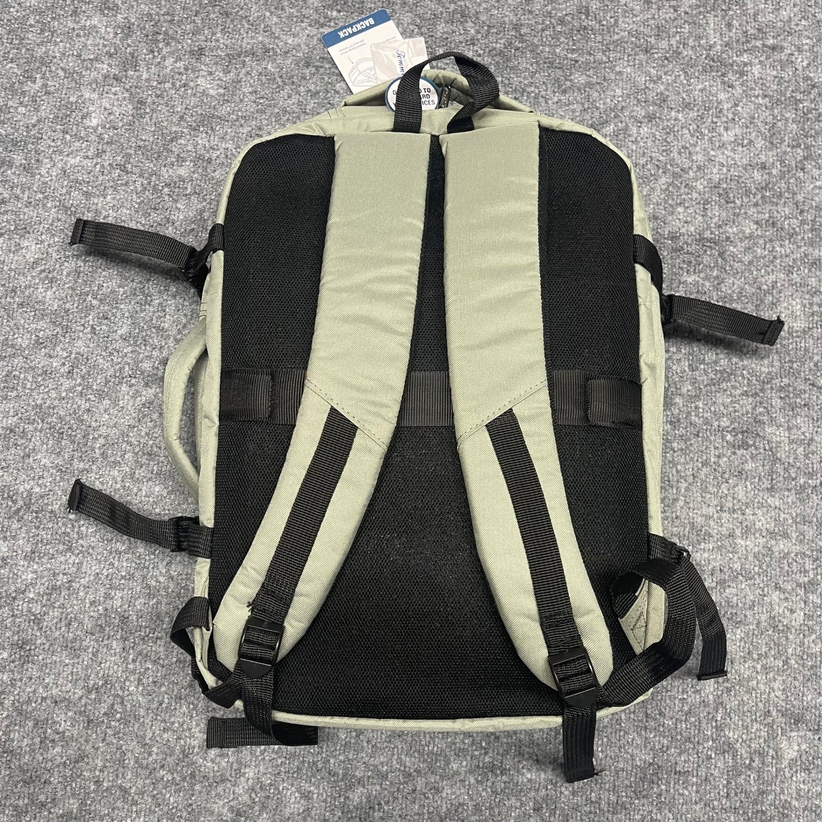 Tommy Bahama Backpack Urban Essentials Sage Green Travel 16″ Faux Leather NEW