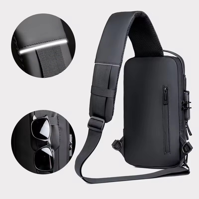 Sling Bag Chest Crossbody Waterproof Anti-theft Travel Pack