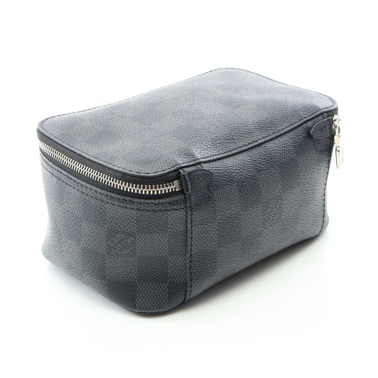 LOUIS VUITTON Rangement PM Pouch purse bag N40181 Damier graphite leather