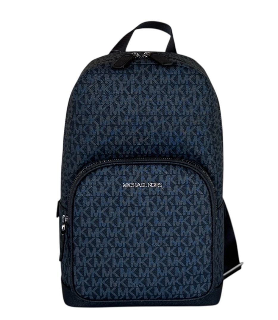 MICHAEL KORS COOPER COMMUTER SLING PACK BACKPACK MK ADMIRAL/PALE BLUE