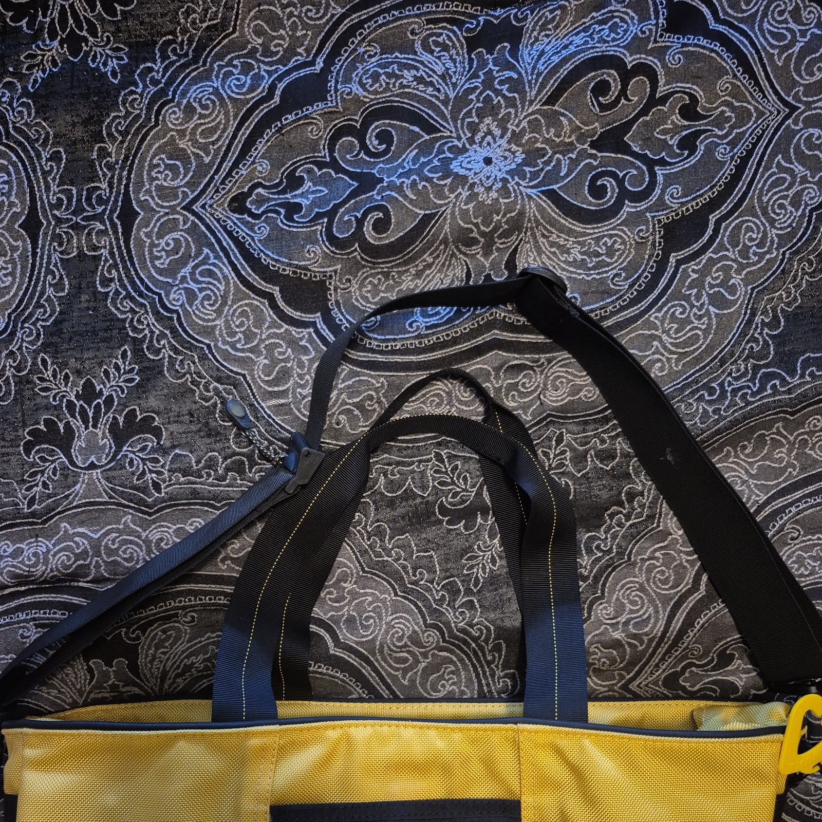 Vintage Timbuk2 Multi-Way Carry Duffel/Gym/Cargo Bag | Yellow | Ballistic Nylon