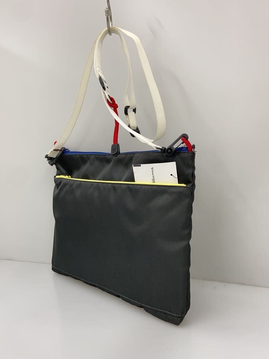 Graphpaper Shoulder Bag, Nylon, Gray, GU231-90326C
