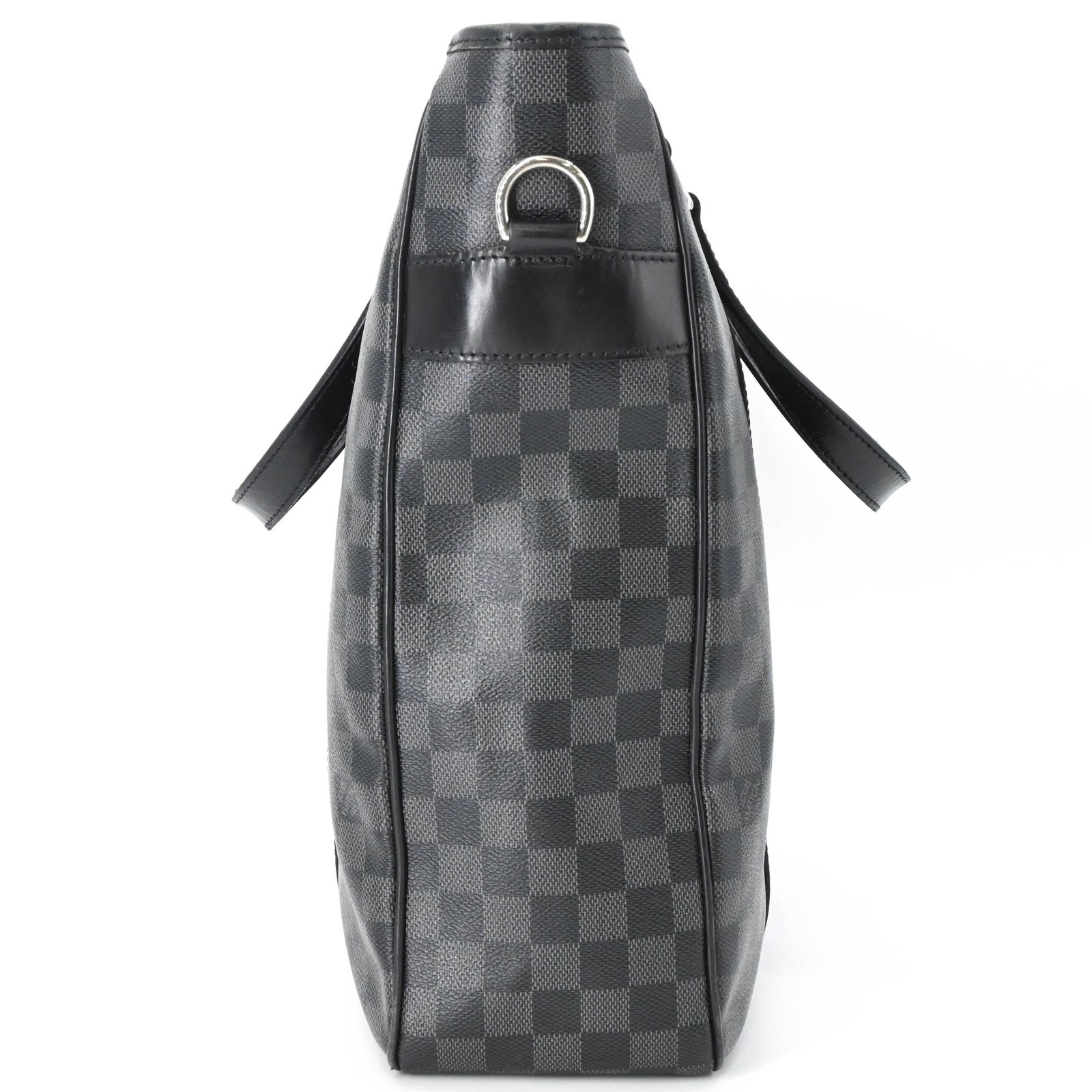 Louis Vuitton Damier Graphite Tadao Tote Bag Leather Black Men N51192