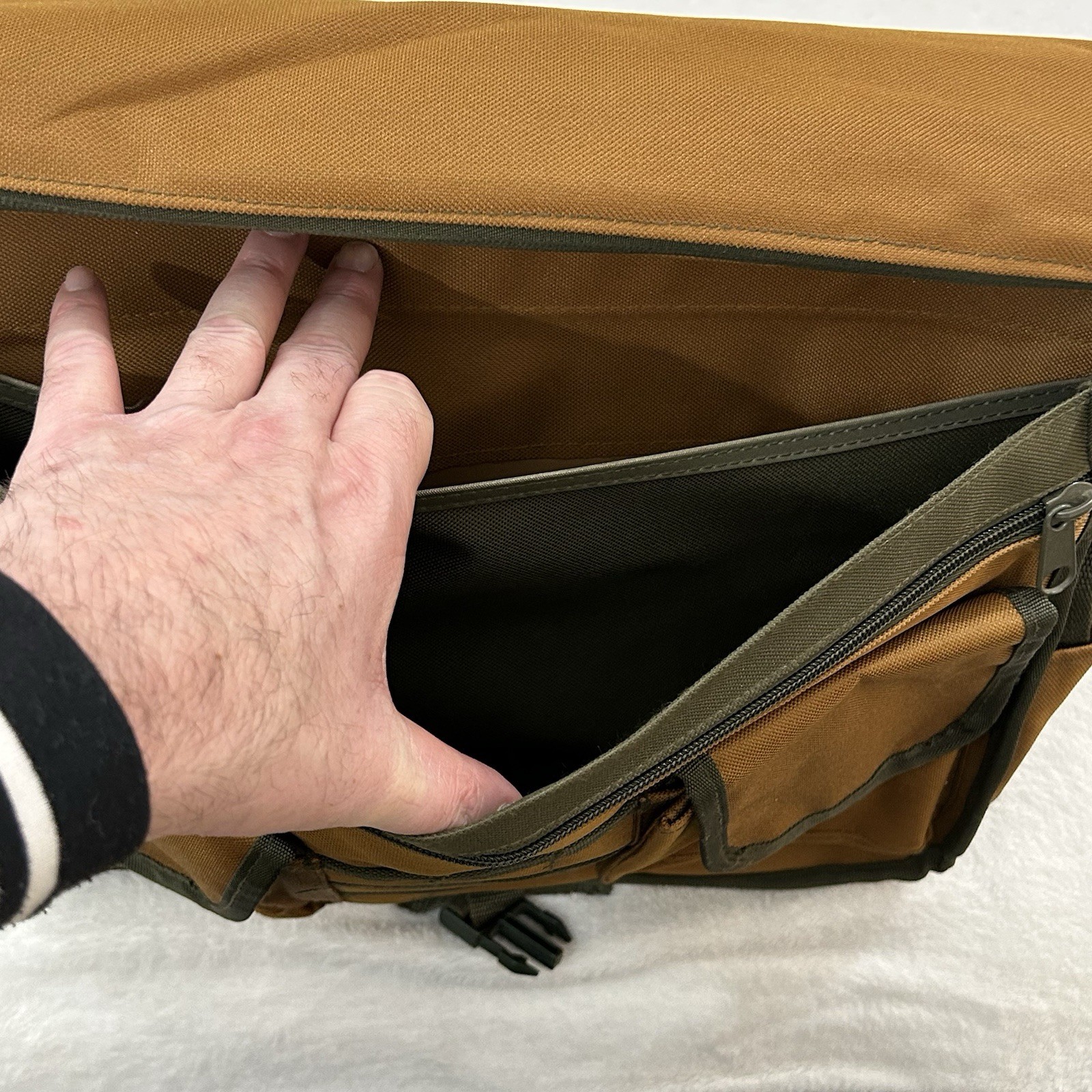 Ace Hardware Duck Wear Canvas Shoulder Messenger Laptop Tool Bag Brief Case