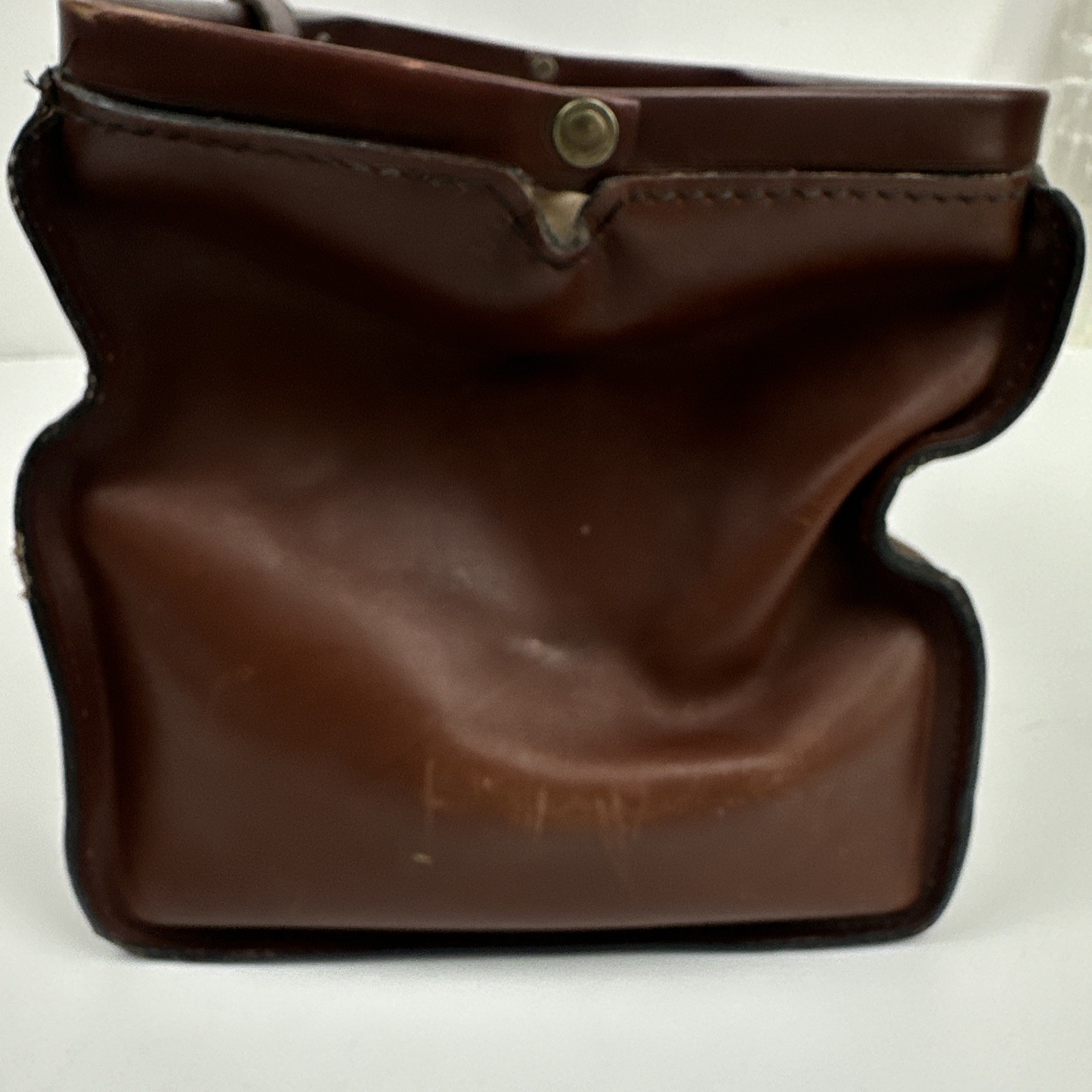 Vintage Schlesinger Cowhide Leather Physician Doctor Toiletry Bag ￼