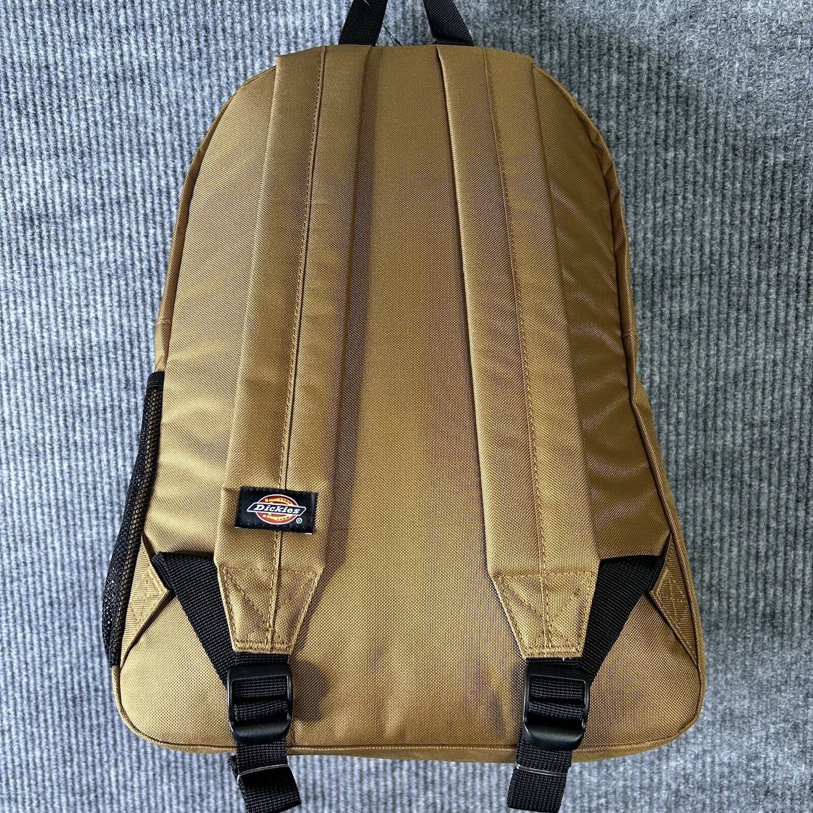 NEW Dickies Logo Backpack Brown Water Bottle Pocket School Everyday