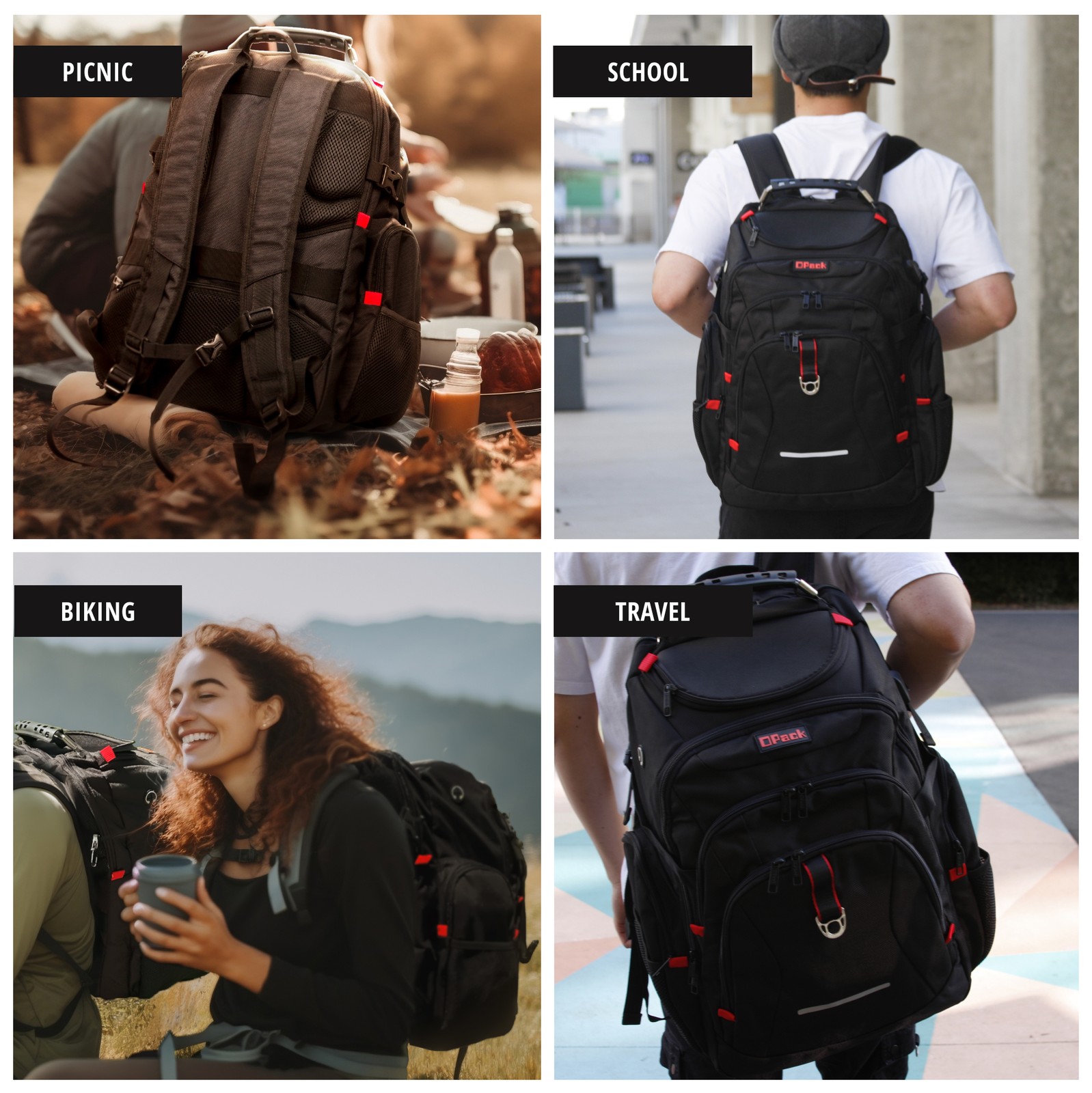 Extra Large Durable Travel Backpack TSA Friendly Anti-Theft 17″ Laptop Bag