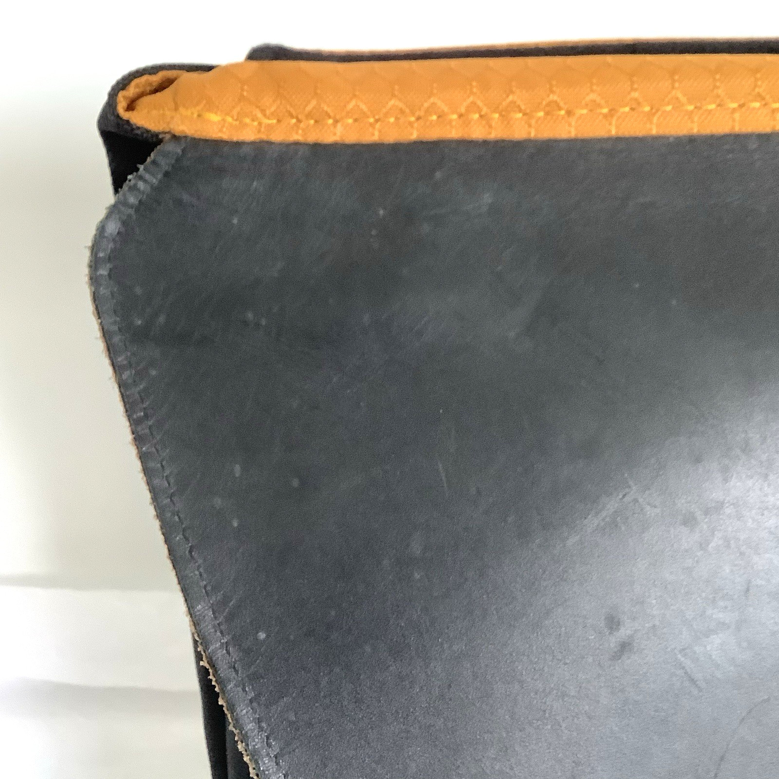 Waterfield Bolt Briefcase Black Premium Messenger Bag, Leather and Nylon