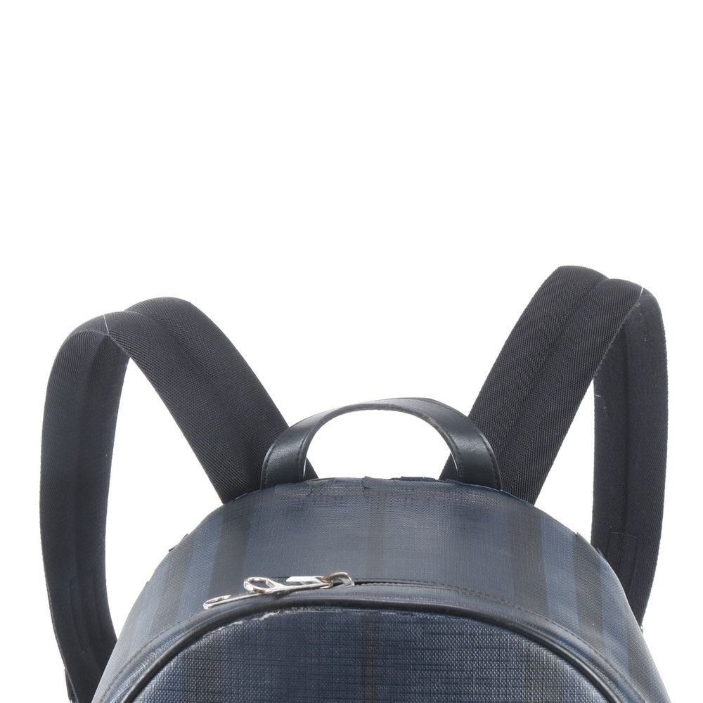 Authentic Burberry Leather Check Pattern Backpack Men’s A4 Size, Slight Signs of