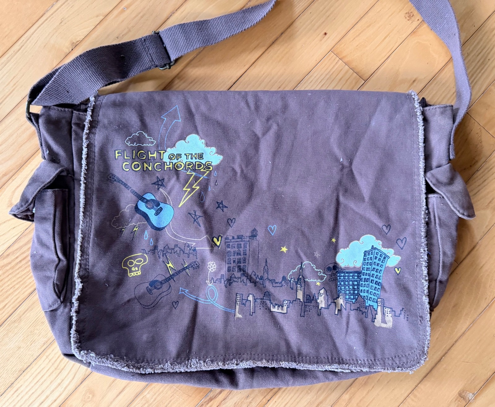 Rare FLIGHT OF THE CONCHORDS official HBO licensed Messenger Laptop Bag
