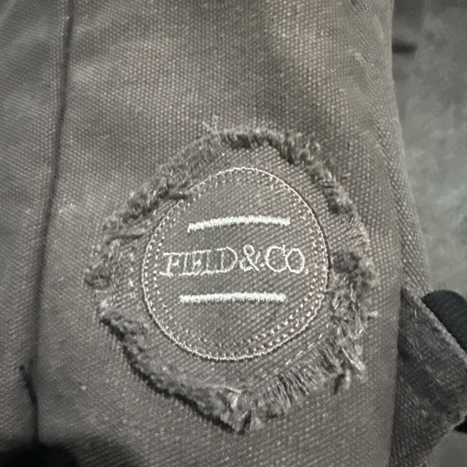 Leeds Field & Co Hudson Backpack Canvas Bag Grey Black