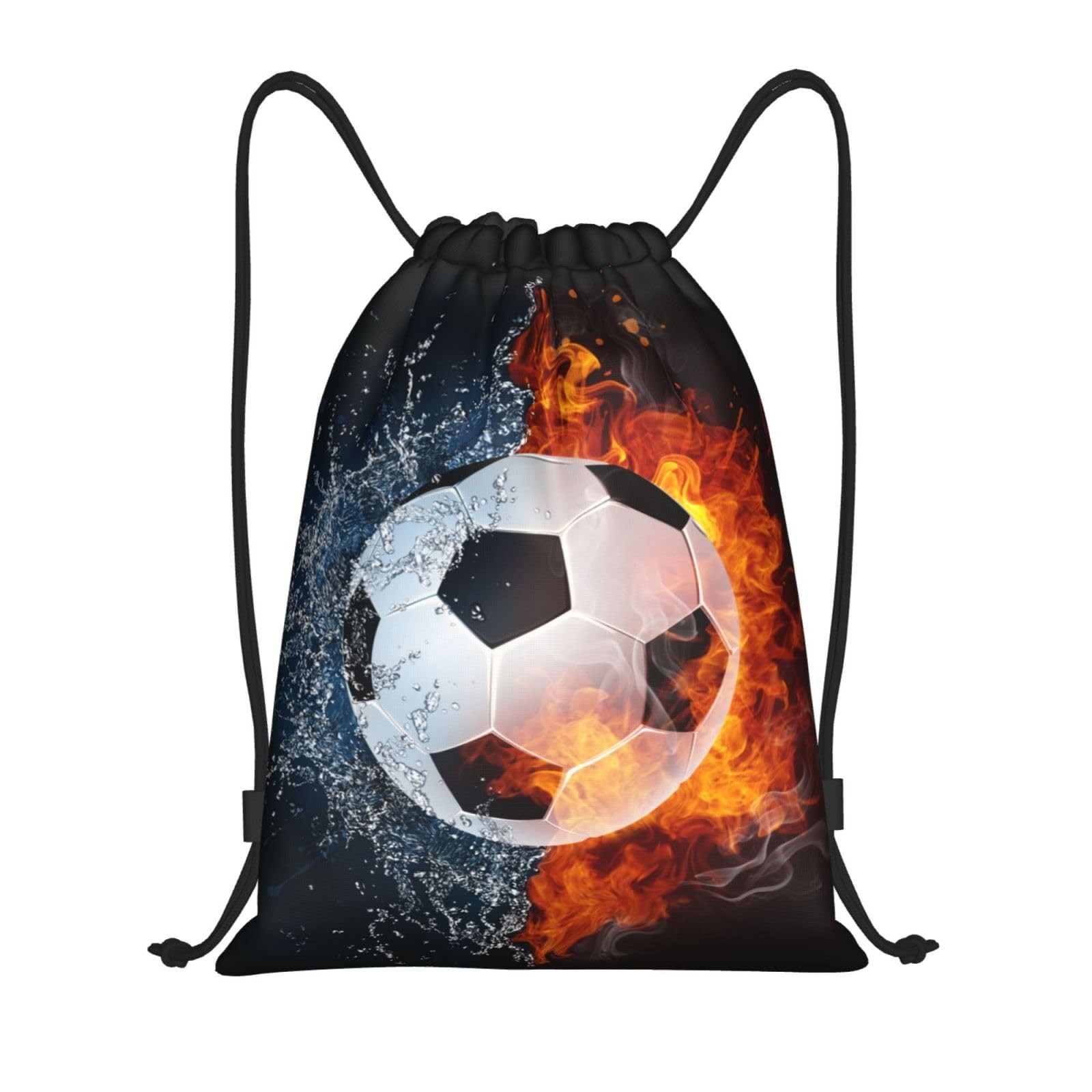 Kids Soccer Drawstring Bags for Boys Girls, Sports-Themed Drawstring Backpack…