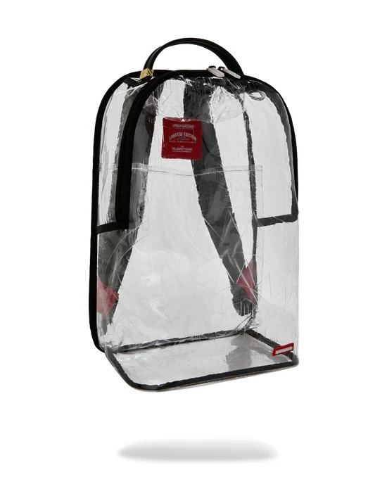 SPRAYGROUND FULLY CLEAR EMBOSSED BOSS BACKPACK B8732 NEW IN BAG W/TAGS