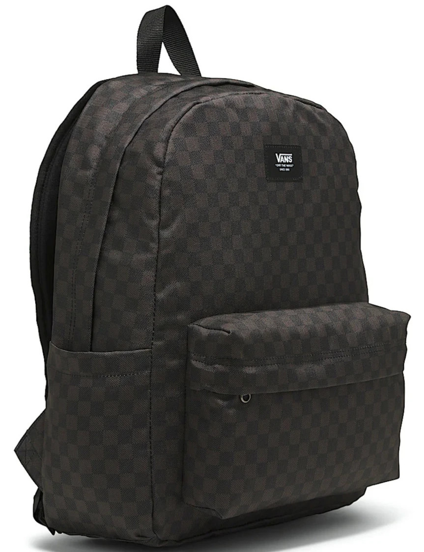Vans Old Skool Check Black/Charcoal Unisex Laptop Backpack (VN000H4XBA5) 22L-NWT