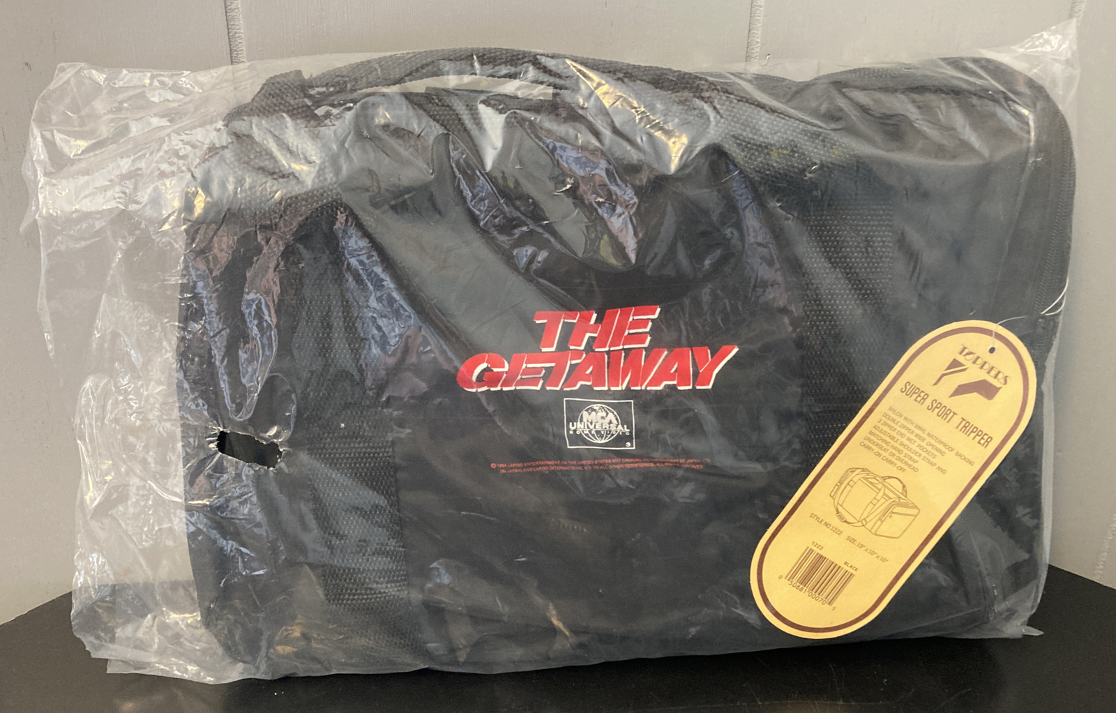 Vintage 1994 The Getaway Movie Promo Gym Duffle Bag MCA Universal Home Video NEW