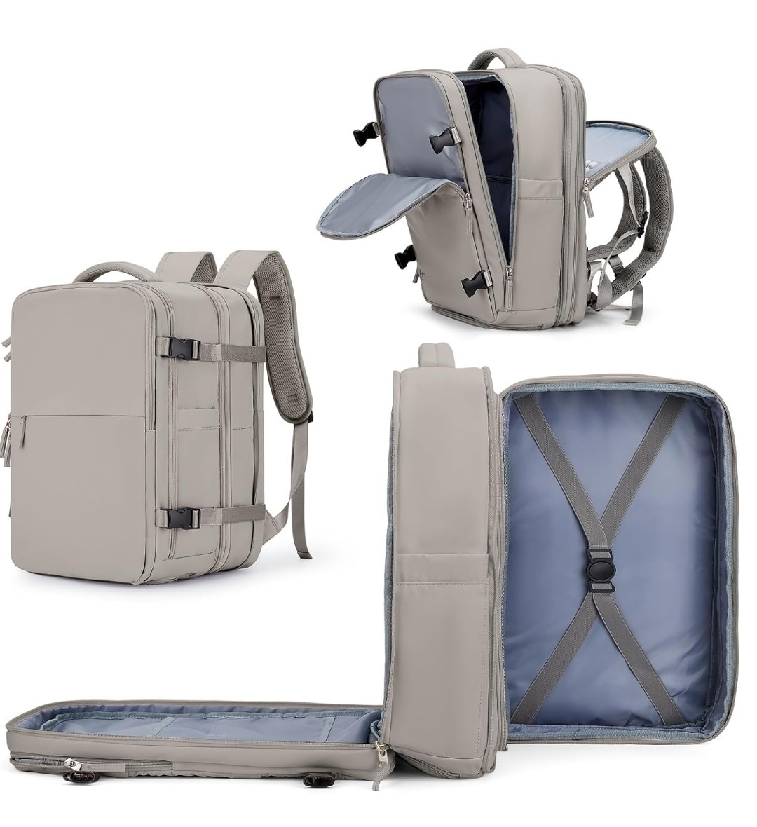 Travel Backpack for Women Men, Carry On Backpack, TSA 15.6inch Laptop Backpack