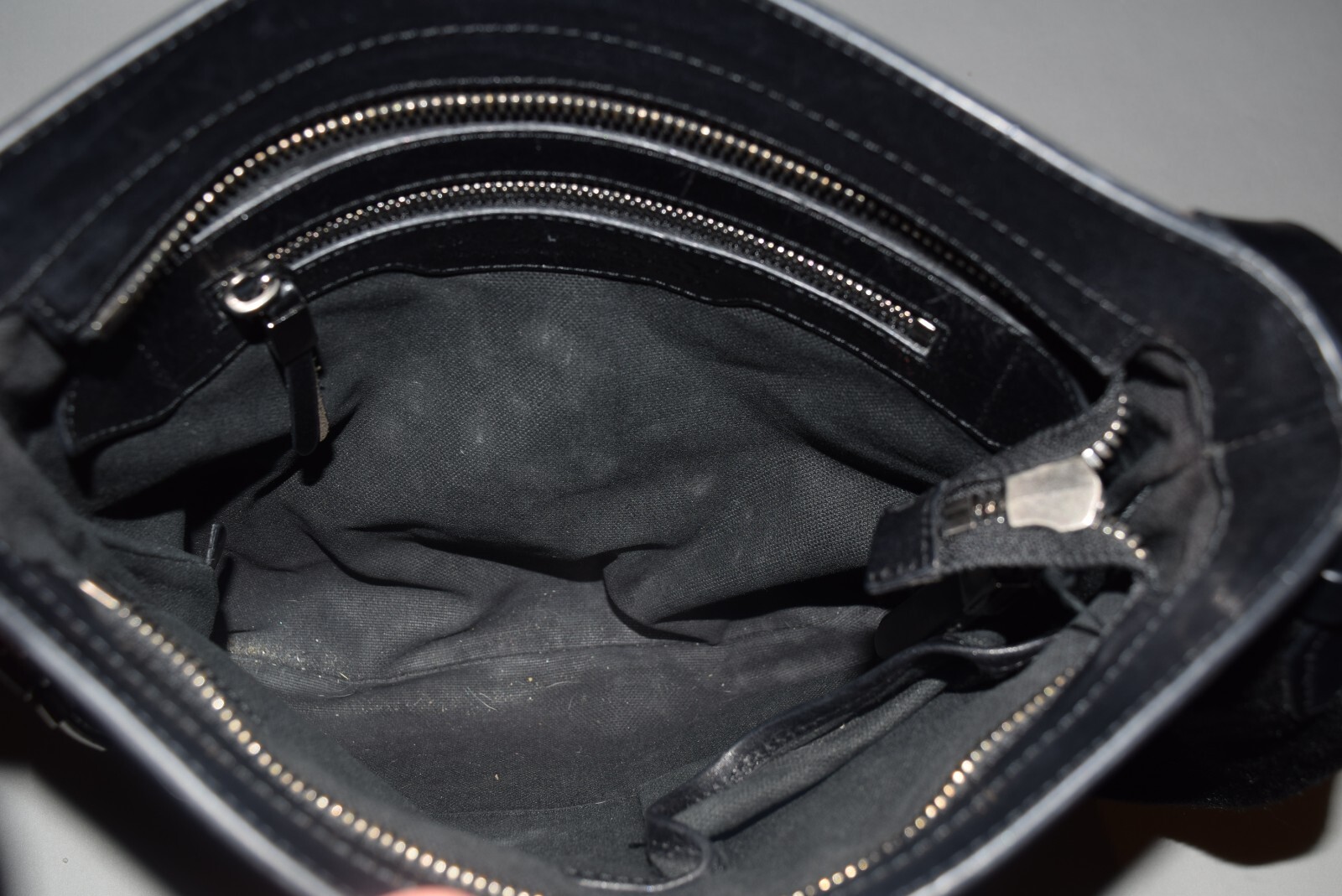 Authentic Mens Burberry Coated Canvas Crossbody Bag Check Leather Blue Black