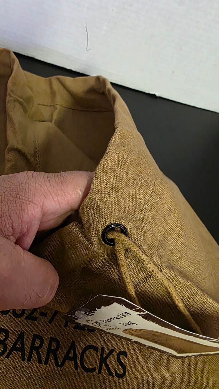 Rothco Geeen Cotton Canvas Drawstring Barracks Bag 24×32