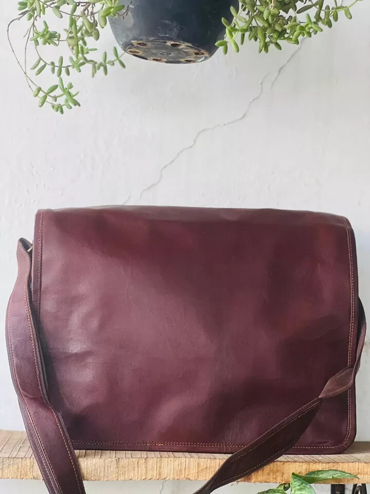 RUSTIC Comman Bag Crossbody Genuine Leather Laptop Messenger Bag