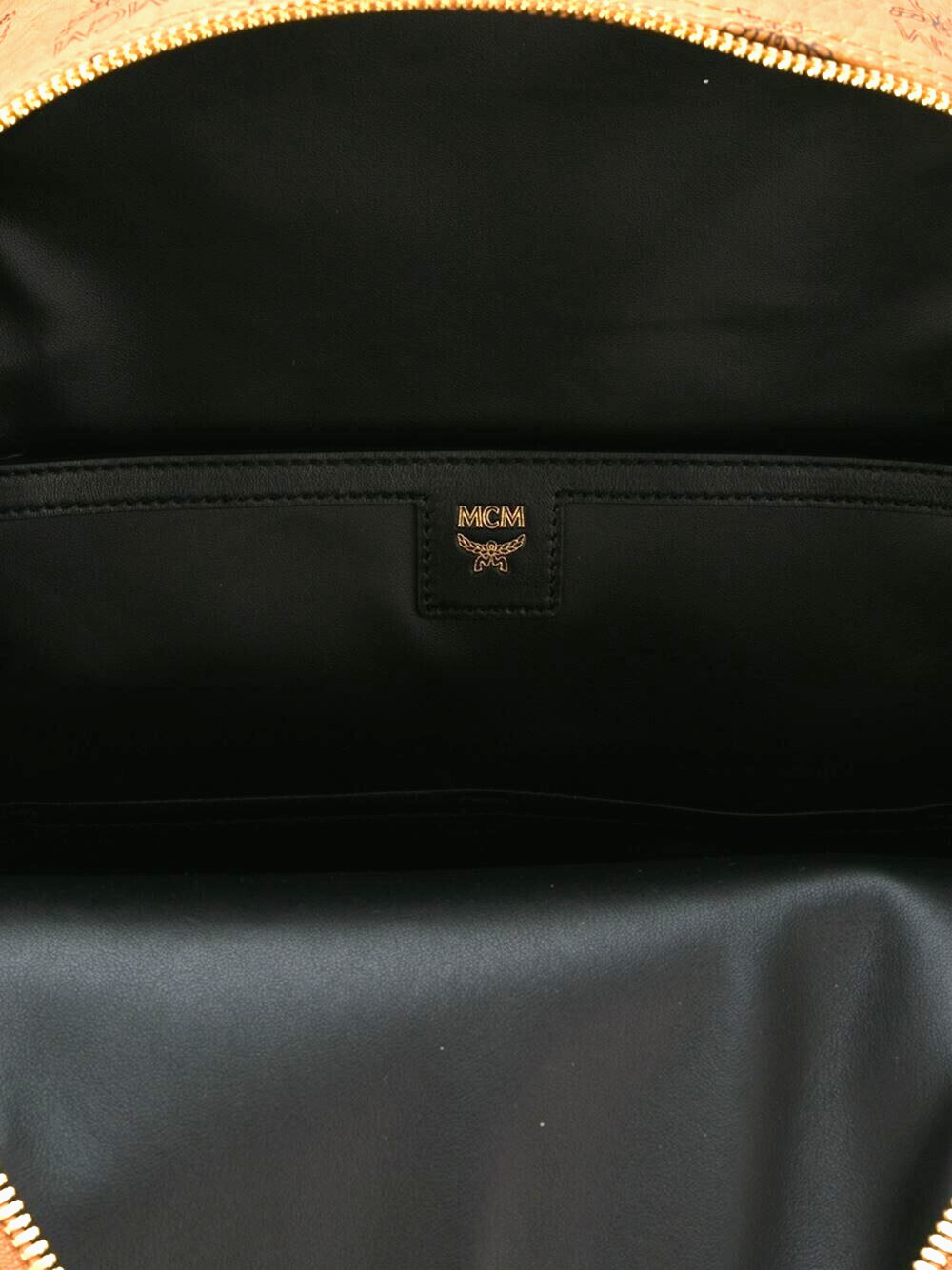 MCM Backpack DUAL STARK Visetos CognacBrown Medium MMK 6sve79 Leather Authentic