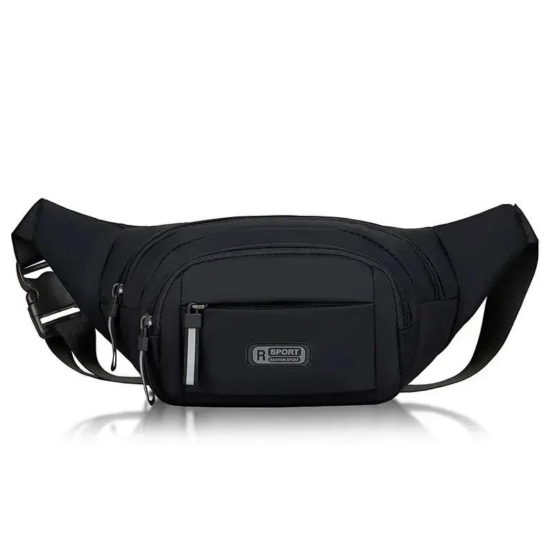 Men’s Canvas Waistpack Fanny Pack Sports Outdoor Running Anti-Theft Bag