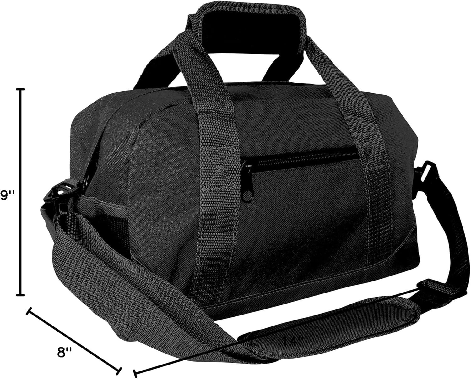 DALIX 14″ Small Duffle Bag Two Toned Gym Travel Bag