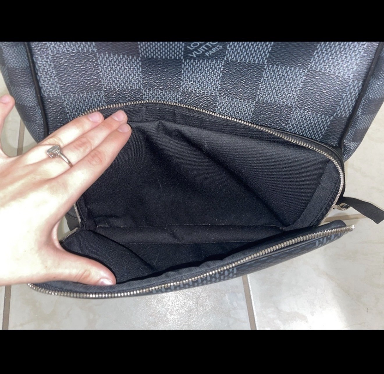 Louis Vuitton Damier Graphite 3D Campus Backpack — Black/Gray