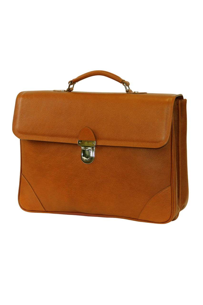Leather Briefcase Luxury Medium Case Soft Full Grain Leather HANDMADE TO ORDER