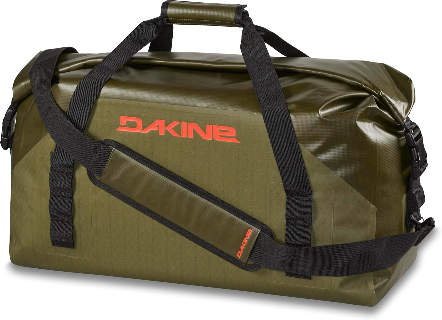 Dakine Cyclone Wet/Dry Rolltop Duffle 60L – Dark Olive, One Size