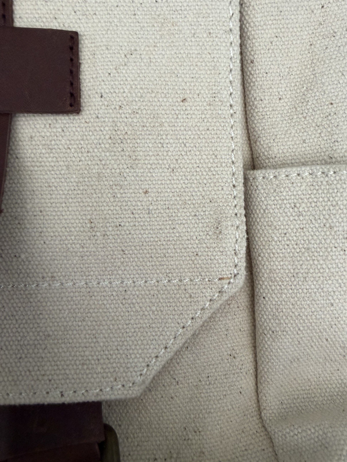 EbenPak EbenGroup Canvas Rucksack Backpack Cream Laptop Bag Cambodia NWT