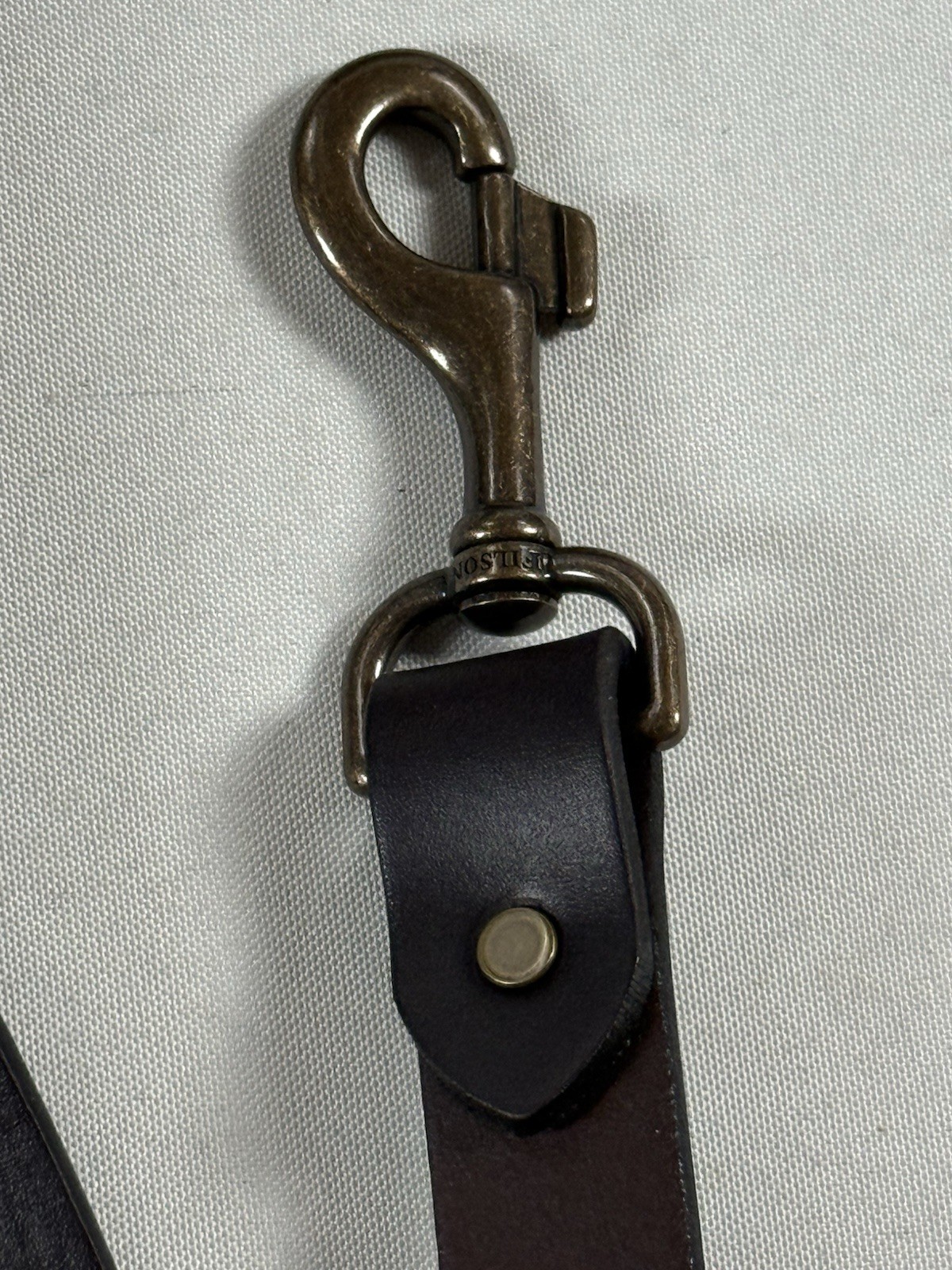 FILSON BRIDLE LEATHER SHOULDER STRAP BROWN L NWT