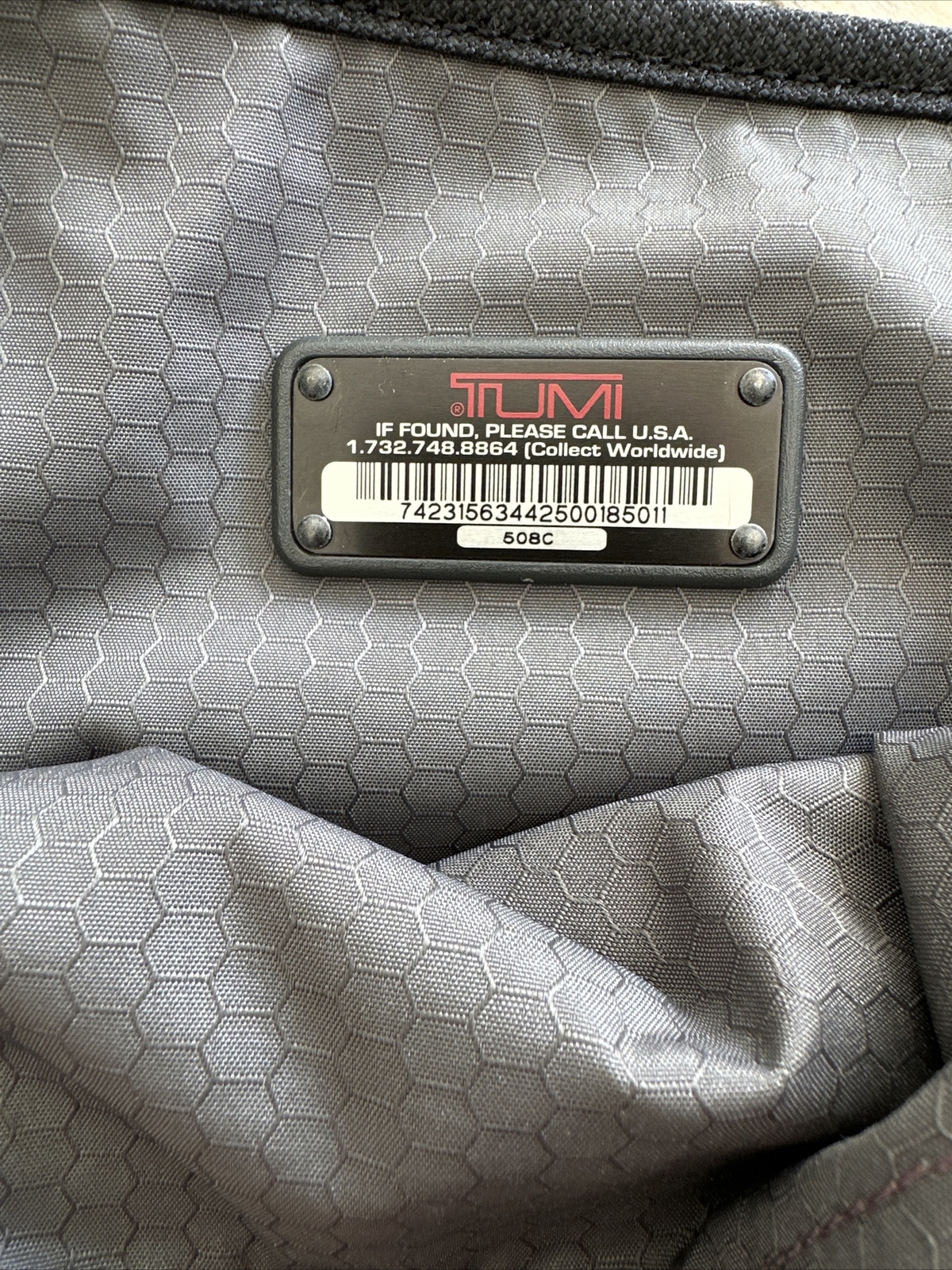 TUMI T2 Black Ballistic Nylon Carry On MESSENGER Bag Shoulder Laptop Tote 508C