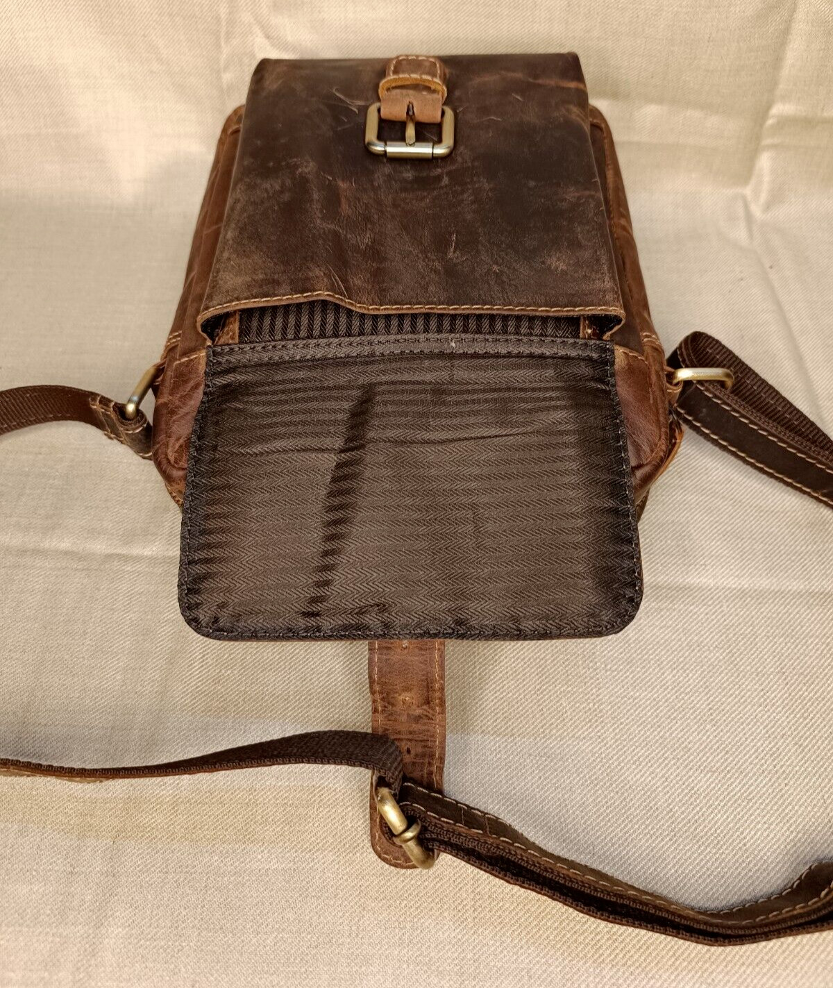 9 In Crossbody Sling Bag Buffalo Leather Purse Satchel Handbag Messenger Bags