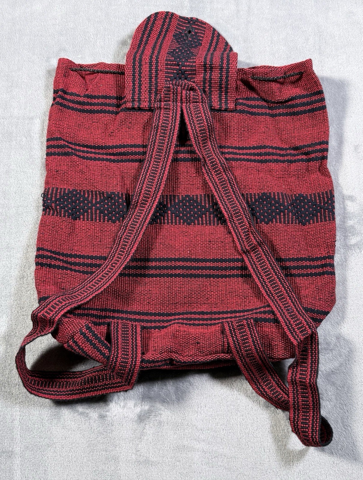 Marvel Deadpool Woven Backpack Handmade Satchel Baja Hippie Boho Bag Rucksack