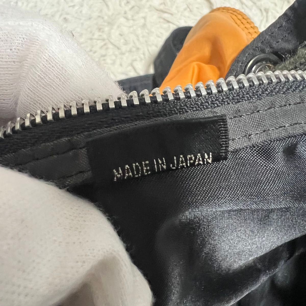 Authentic YOSHIDA KABAN PORTER Tanker Backpack Unisex Nylon Black Orange 37cm Si