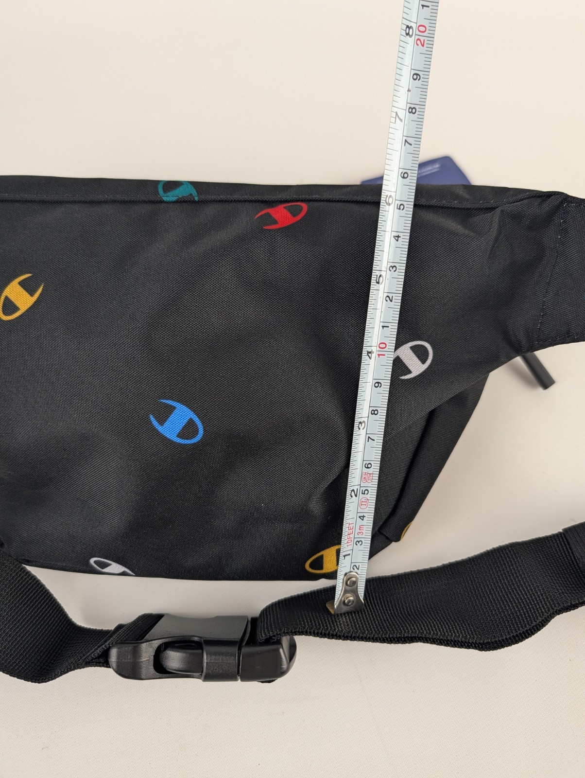 Champion Fanny Pack Waist Bag Black Multi Color C Logo All Over Print
