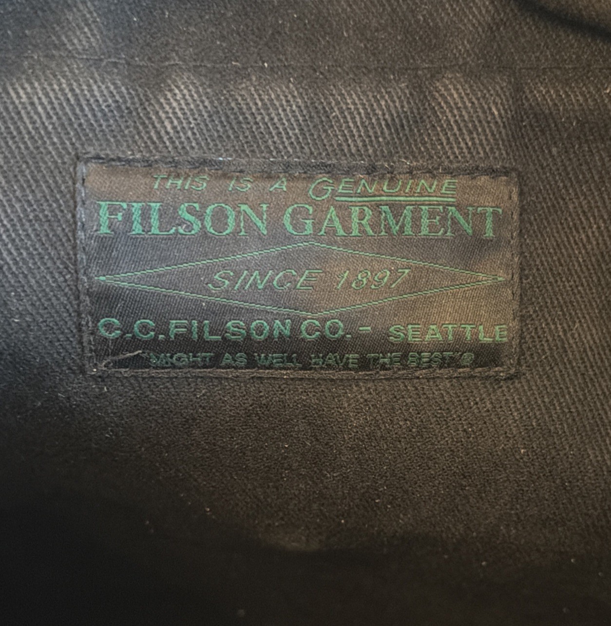 Vintage Filson 70048 Black Rugged Twill Tote Bag | Made in USA | Rare Sample