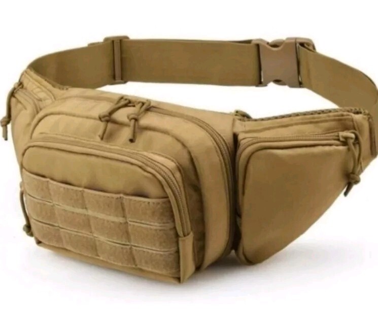 New Concealed Carry Tactical Fanny Pack One Size Fits Most. Khaki. From Military