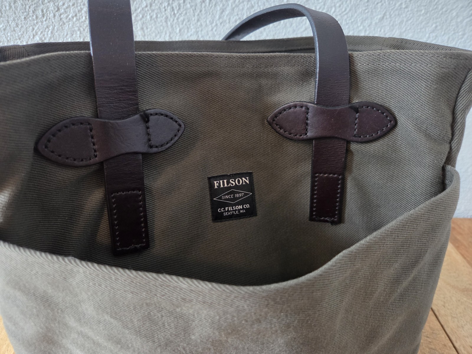 Filson Rugged Twill Tote Bag | Otter Green | Made in USA | Discontinued
