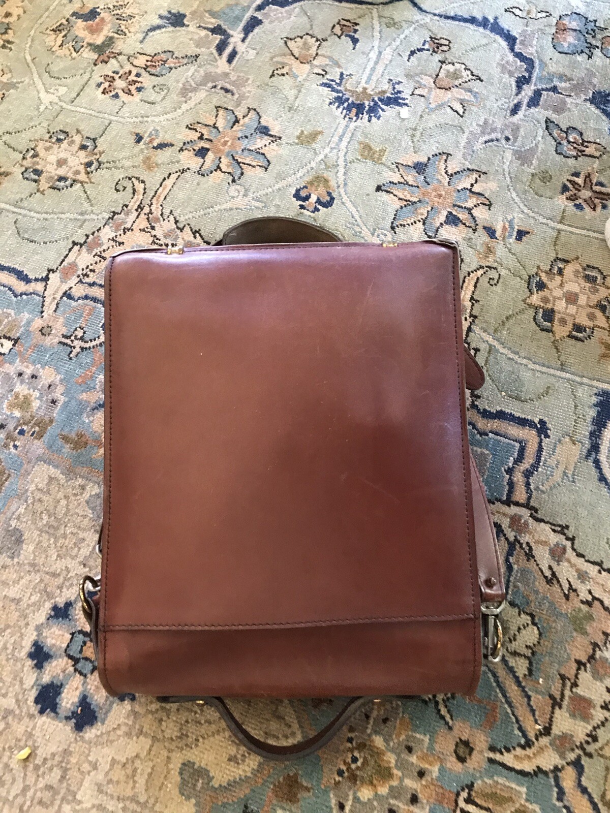 Schlesinger Saddle Leather Briefcase Messenger bag